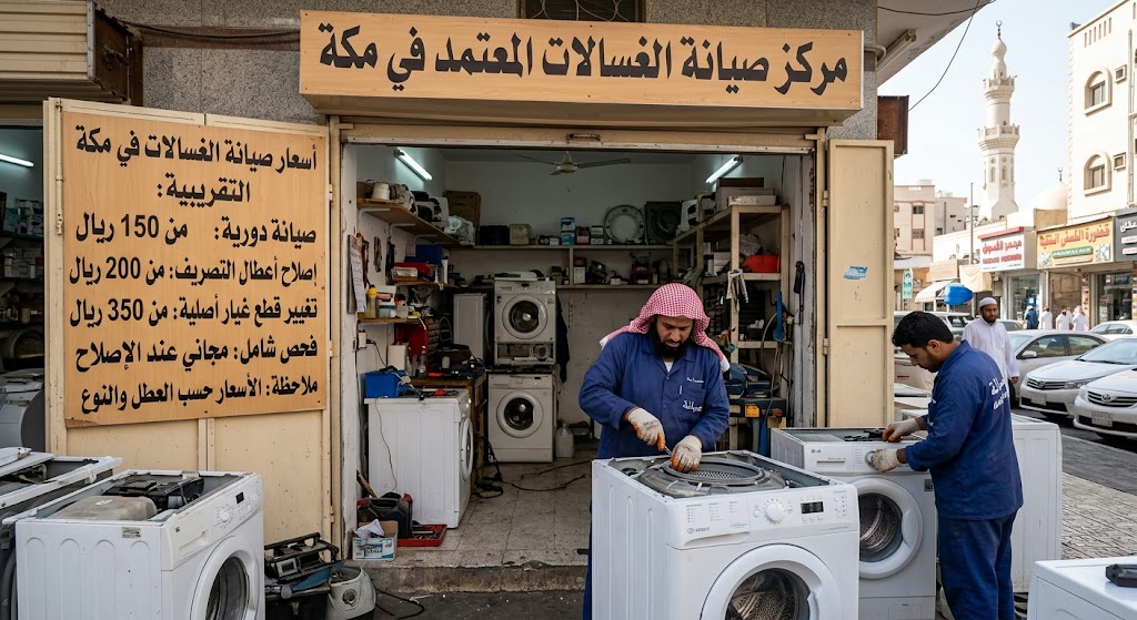 صيانة غسالات النوارية مكة
